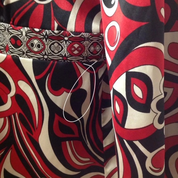 Notations Red Bell Sleeve Adjustable Tunic Top M - Picture 6 of 8